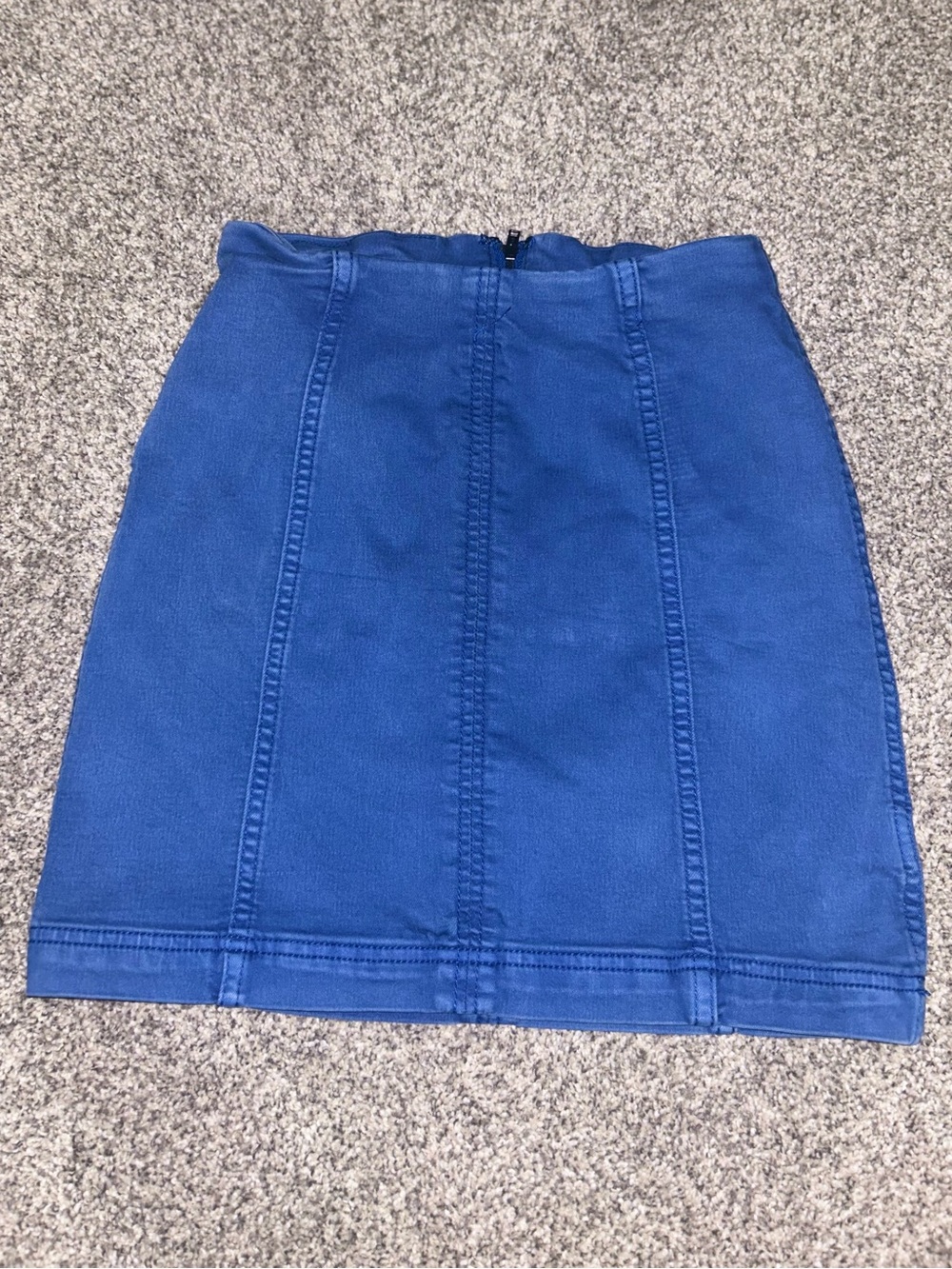 Free People Blue Mini Skirt